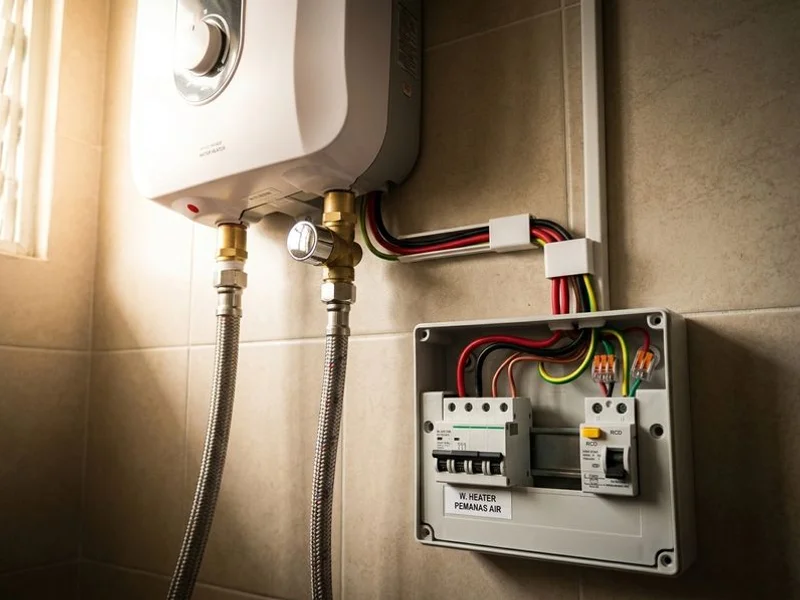 Water Heater Installation Puchong project 2