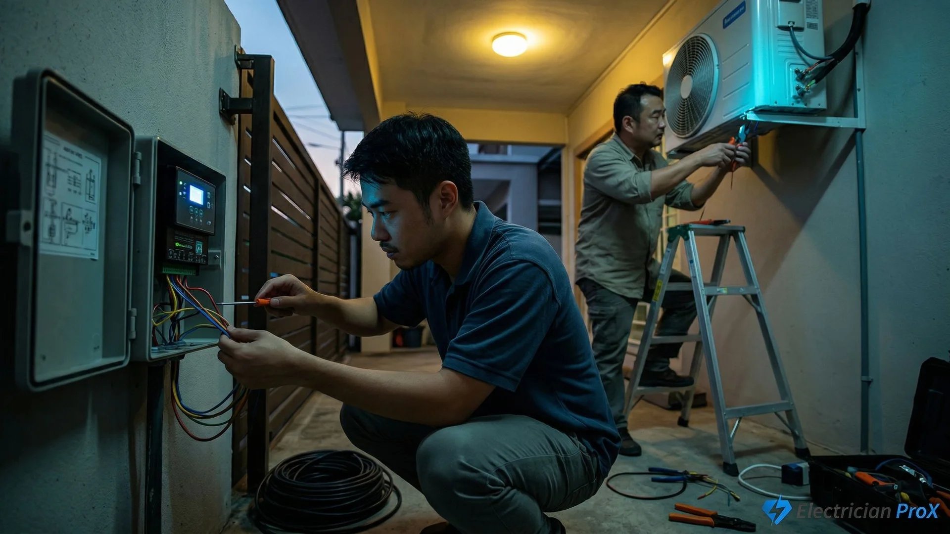Aircon & Auto Gate Wiring Puchong
